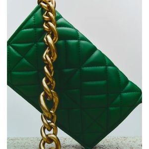 NWT ZARA QUILTED CHAIN STRAP SHOULDER BAG